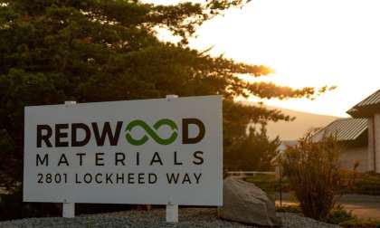 Redwood Materials sign