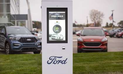 Ford dealership service department kiosk