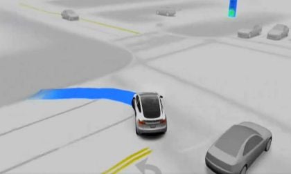 FSD 12.2.1 Executes "Butter Smooth" U-Turn With No Margin For Error And No Intervention