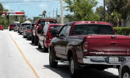 Gas station line