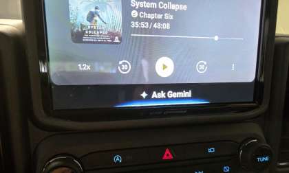 Ask Gemini shown on an infotainment screen