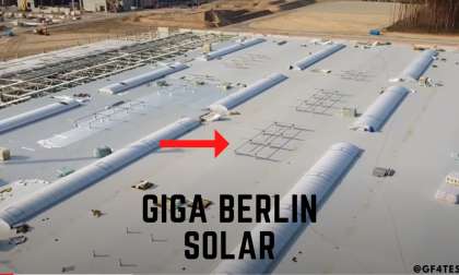 Tesla Giga Berlin Roof And Solar Mounts