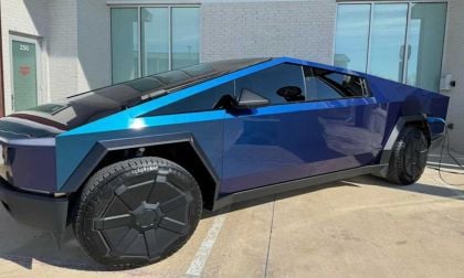 Gloss Blue Cybertruck Wrap Creates Futuristic Look That Matches the Sky: Called "Gorgeous" In Online Discussion Forum