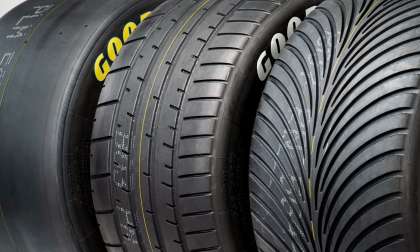 Image of racing tires by Goodyear