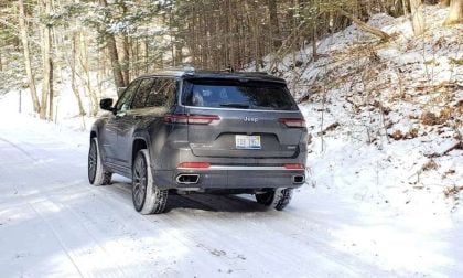 Image of Jeep Grand Cherokee L in snow by John Goreham