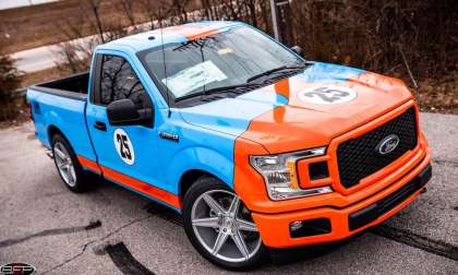 Gulf Livery special ford F-150 pickup truck with performance racing heritage