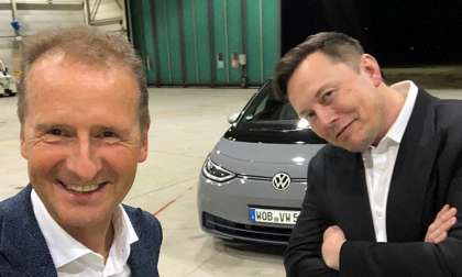 Herbert Diess and Elon Musk