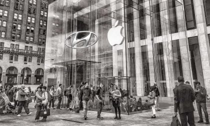 A Hyundai Apple store combination