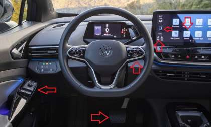 Image of VW ID.4 controls courtesy of VW media support. 