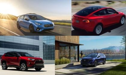 Subaru Impreza, Tesla Model Y, Toyota Rav4, Honda CR-V