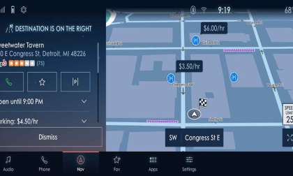 Ford INRIX Sync 4 parking system