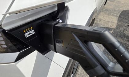 2025 Hyundai Ioniq 5 Limited shown DC charging using an NACS to CCS adapter