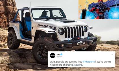 Marvel's Magneto is a well known mutant from The X-Men. The Jeep Magneto is an Awesome EV