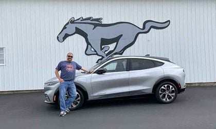 Mustang Mach-E with Mustang logo