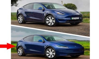 Juniper Model Y Shows Some Big Differences - Much More Aero Dynamic And Thinner Headlights