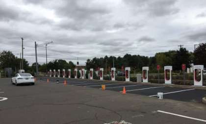 Largest Tesla Supercharger in East Coast in Manchester CT
