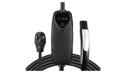 Image of level 2 Tesla charger courtesy of Lectron