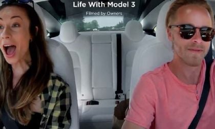 Tesla Life With Model 3 advertisement. 