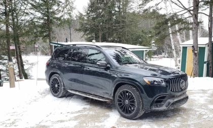 Image of 2024 Mercedes-AMG GLS63 SUV in snow by John Goreham
