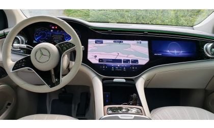 Image of the Mercedes-Benz EQS Infotainment System by John Goreham