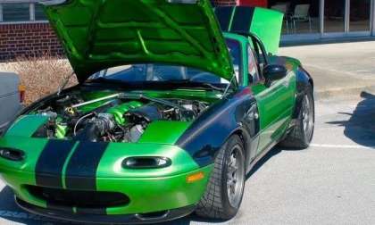 V8 Corvette Engine-Powered Mazda Miata must be seen to be believed.