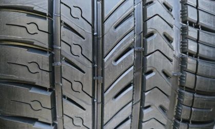 The tread of the Michelin Pilot Sport All-Season 4 tire offers year-round performance