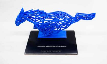 3D printed Mustang sculpture
