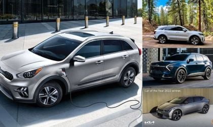 Kia Niro PHEV, Sorento PHEV, Sportage HEV, and EV6