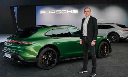 Green Porsche Taycan