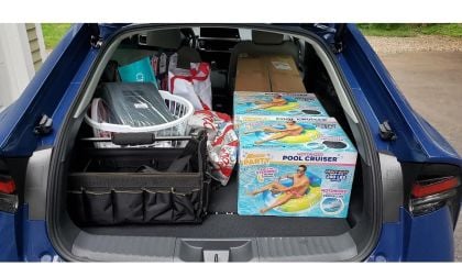 2023 Toyota Prius with full cargo area 