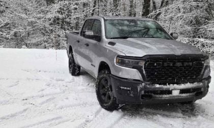 2026 Ram 1500 Warlock is shown in a snowy backdrop
