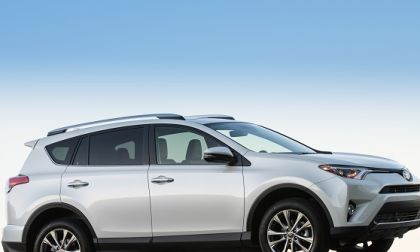 Dad jumps Toyota RAV4 over drawbridge.