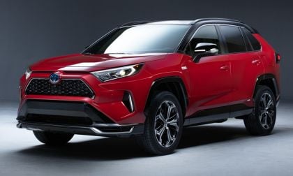 2021 Toyota RAV4 plug-in hybrid supersonic red