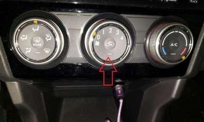 Vehicle recirculation button image by John Goreham