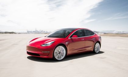 Red Tesla Model 3