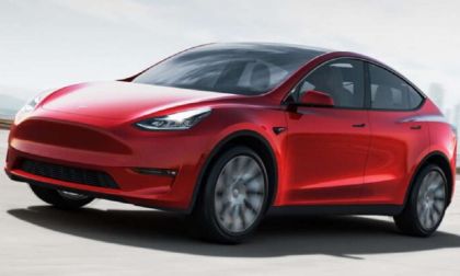 Red Tesla Model Y