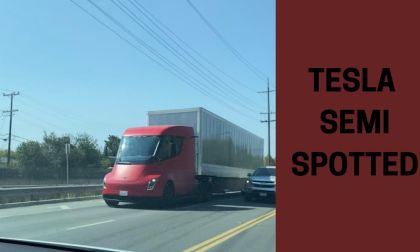 Matte Red Tesla Semi 