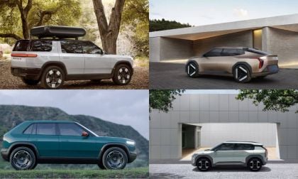 Rivian R2 SUV, R3 Crossover and Kia EV3 sedan and EV4 SUV