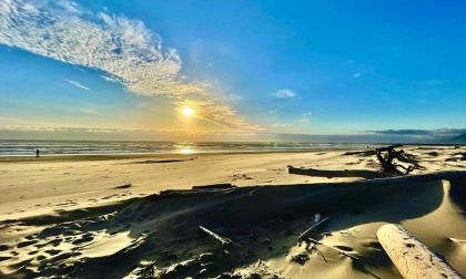 Sunset on Rockaway Beach, OR