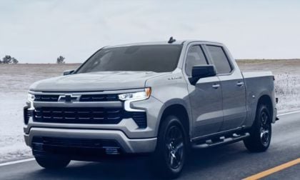 A Chevy Silverado looks rugged in a tundra landscape in winter