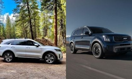 2022 Kia Sorento PHEV and Telluride models side by side