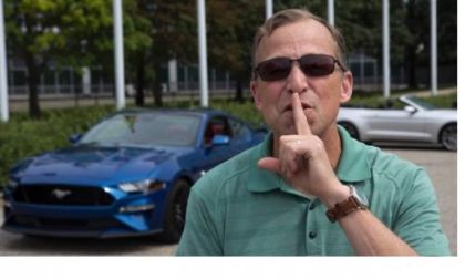 Steve von Forester with the new 2018 Ford Mustang