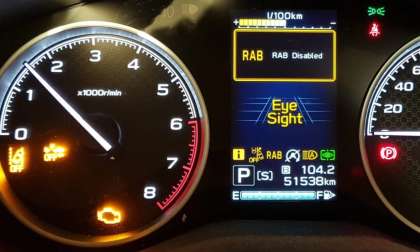 Subaru dash warning lights