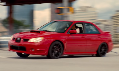 Subaru WRX. Baby Driver movie, Sony, computer generated imagery, CGI