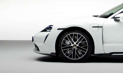 White Porsche Taycan 2020