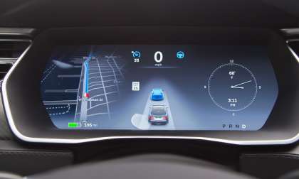 Tesla Model S Autopilot Display