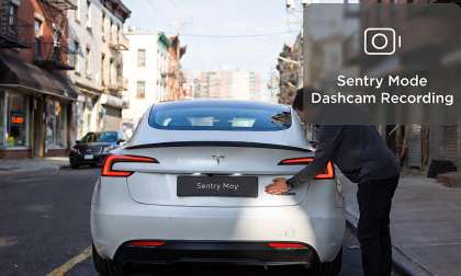 Tesla Dashcam Catches Bold Vandal Ripping License Plate Off Parked Tesla in NYC Daylight