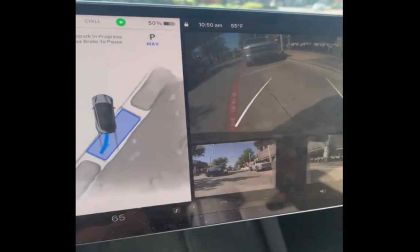 This Tesla Vehicle Parallel Parks Itself In Scintillating Display Of Parking Prowess: The Days Of Frustrating Parking Are Over