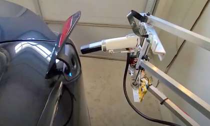 DIY EV charger in home garage