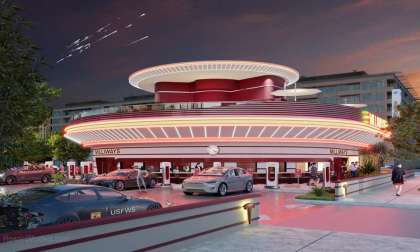 Tesla's Futuristic Diner With Charging: And Humanoid Robots